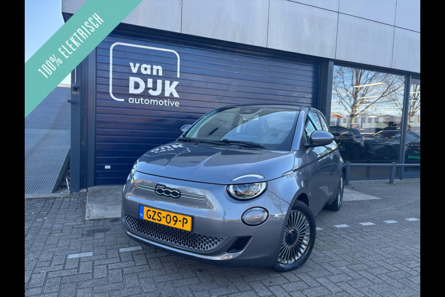 Fiat 500E 3+1 Icon 42 kWh 118 pk Automaat SOH 100% 42 kWh | Navi | CarPlay | DAB | PDC | 28.000 km 100% Electrisch, Extra achterdeur rechts | 11 kW laden | 85 kW snelladen | BTW-auto