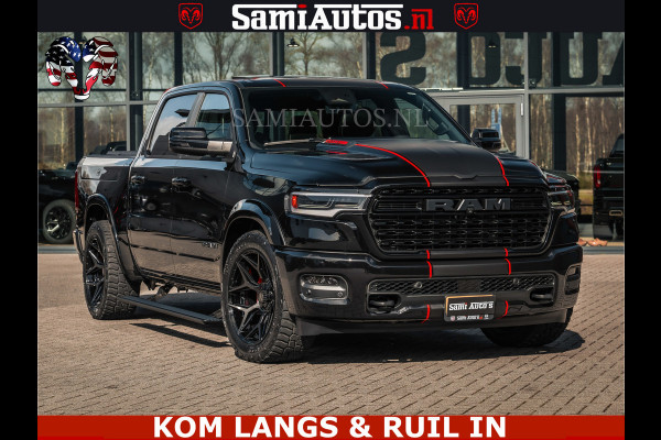 Dodge Ram HULK Pack | Limited Night H.O 540HP 706Nm | Massage + Full Option | De Meest Luxe en Volle Pick-Up in zijn Klasse | Hulk Pack is Comfortabele Dubbele Cabine met Royale 5 Zitplaatsen | BPM vrij | Nu Leverbaar uit Voorraad | Voorraad Nr 2353 - 5412