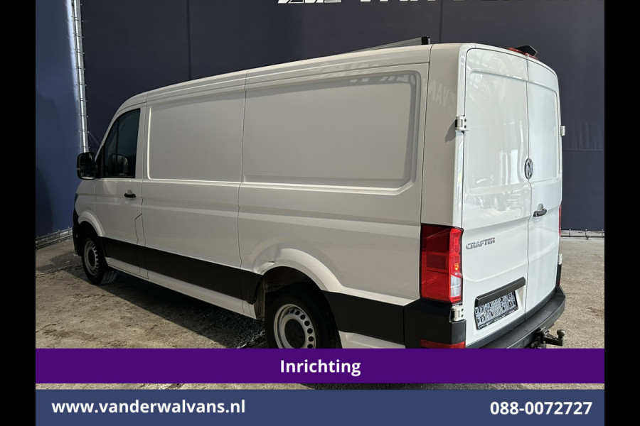 Volkswagen Crafter 2.0 TDI L3H2 L2H1 Inrichting Euro6 Airco | Apple Carplay | Trekhaak | Parkeersensoren Android Auto, Bijrijdersbank