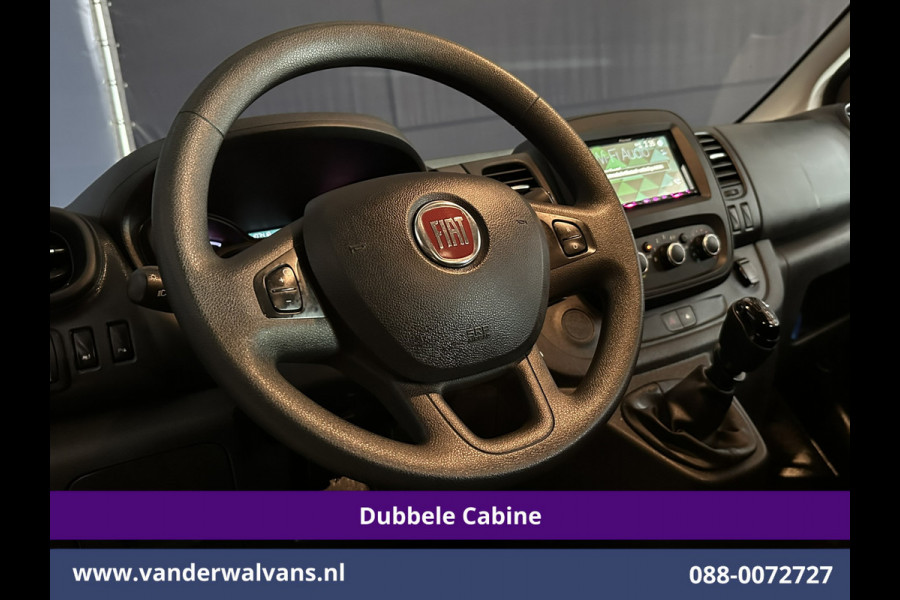 Fiat Talento 2.0 MultiJet 146pk L2H1 Dubbele Cabine Euro6 Airco | 5-Zits | Camera | Navigatie | LM velgen Cruisecontrol, Trekhaak, Parkeersensoren, Sidebars, Dakdragers