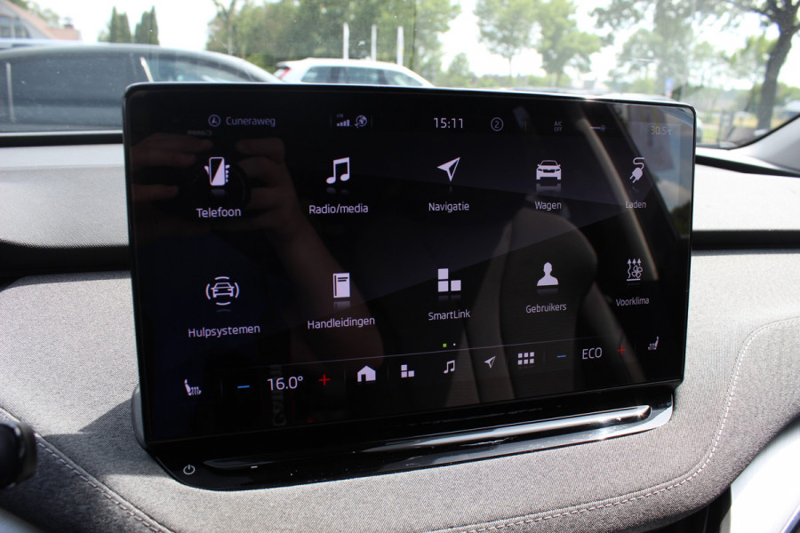 Škoda ENYAQ iV 80 Limited Edition / SOH 93,3% / Camera / Warmtepomp / CarPlay / Keyless / 19'' / Dodehoek / Stoel+Stuurverwarming / DAB / ACC