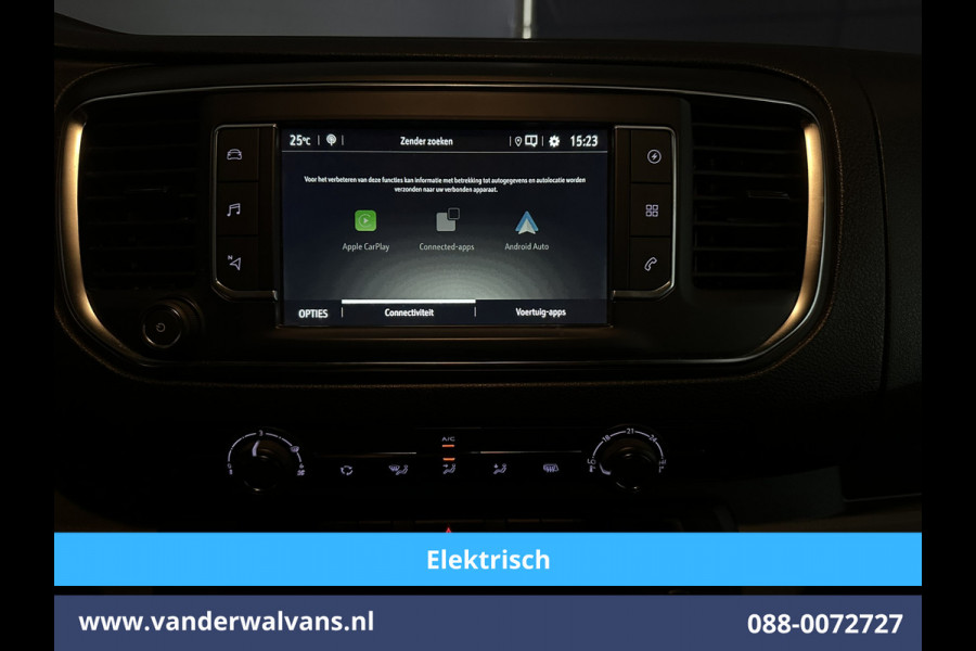 Opel Vivaro-e 136pk Automaat L2H1 50 kWh Elektrisch Airco | Camera | Navigatie | Apple Carplay Android Auto, Cruisecontrol, Parkeersensoren, Trekhaak, Bijrijdersbank