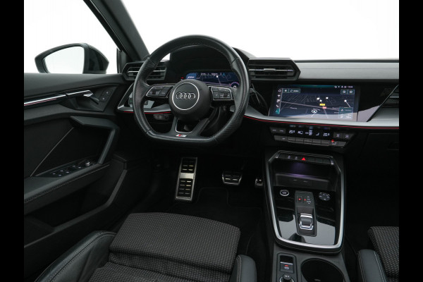 Audi A3 Limousine 30 TFSI S-Line Edition (INCL-BTW) Aut. *PANO | LEATHER-FABRIC | FULL-LED | AMBIENTLIGHT | SPORTSEATS | DIGI-COCKPIT | NAVI-FULLMAP | PRIVACYGLASS | SHIFTPADDLES | DAB+ | CRUISE | KEYLESS | PDC | 18"ALU*