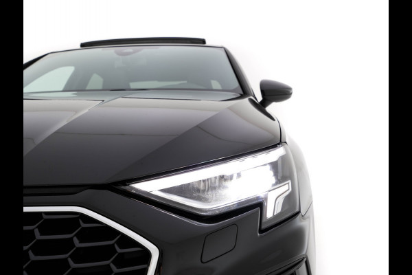 Audi A3 Limousine 30 TFSI S-Line Edition (INCL-BTW) Aut. *PANO | LEATHER-FABRIC | FULL-LED | AMBIENTLIGHT | SPORTSEATS | DIGI-COCKPIT | NAVI-FULLMAP | PRIVACYGLASS | SHIFTPADDLES | DAB+ | CRUISE | KEYLESS | PDC | 18"ALU*
