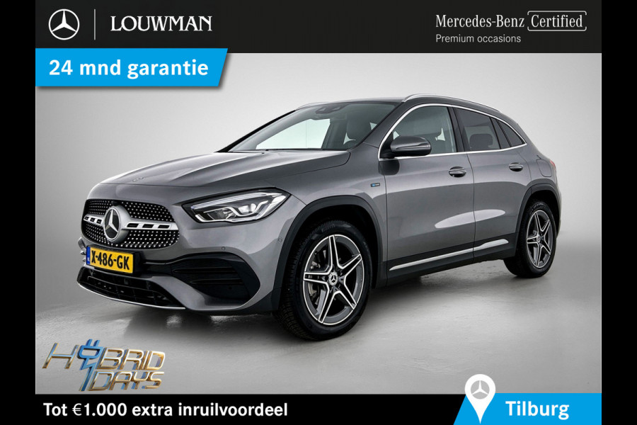 Mercedes-Benz GLA 250 e Business AMG Plug-In Hybride 5 spaaks lichtmetalen velgen | MBUX wide screen| Navigatie | elect bed. voorstoelen met memory | Trekhaak | parking support met camera | Inclusief 24 maanden Mercedes-Benz Certified garantie voor Europa.