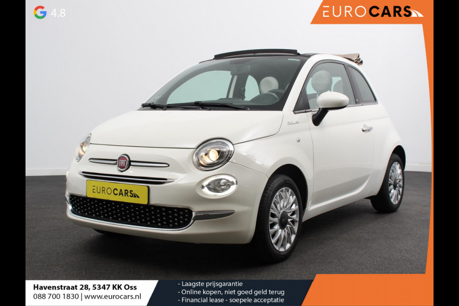 Fiat 500C 1.0 Hybrid Dolcevita Half lederen bekleding Climate control Cruise control Parkeersensoren achter Lichtmetalen velgen Apple Carplay/ Android Auto