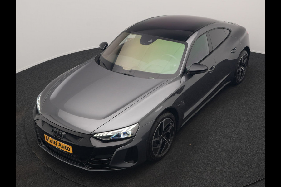 Audi e-tron GT 93 kWh 476pk Dealer O.H | Panodak | Head Up | Adaptive Cruise | 360 Camera | Laser LED | Bang & Olufsen | Lederen Sportstoelen Memory & Ventilatie | Keyless | Blis | Stuur & Stoelen Verwarmd | Navigatie | Virtual | DAB | 20"L.M |