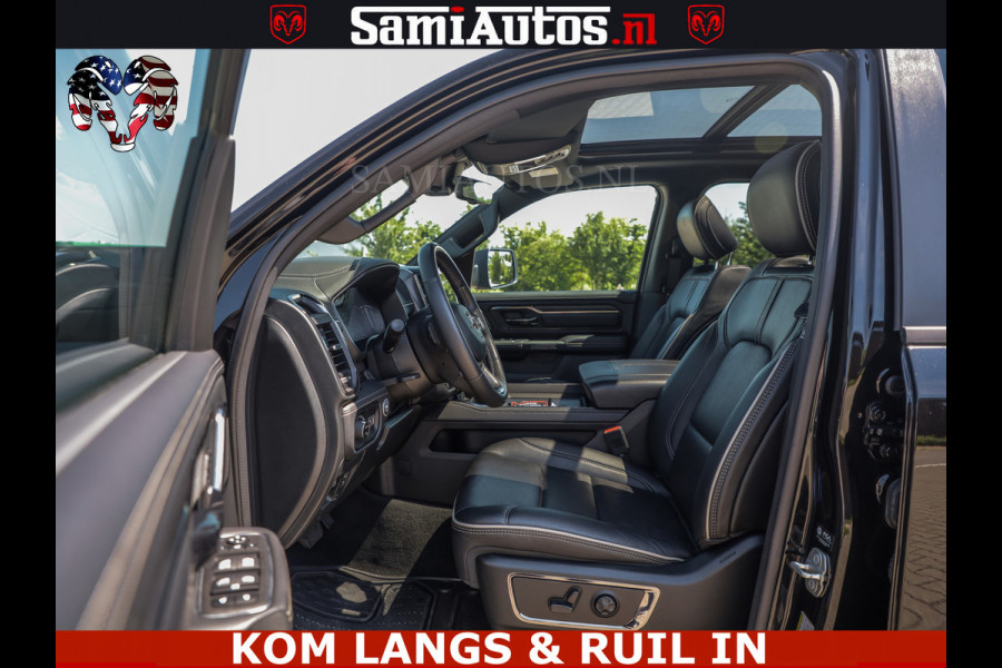 Dodge Ram LIMITED HULK | 5.7 V8 402PK " HEMI | HUD | LUCHTVERING | PANO | MWK KLEP | MEGA VOL | DC | 5 PERS | CREW CAB | DUBBELE CABINE | GRIJSKENETEKN | MEEST COMFORTABELE BEDRIJFSAUTO |