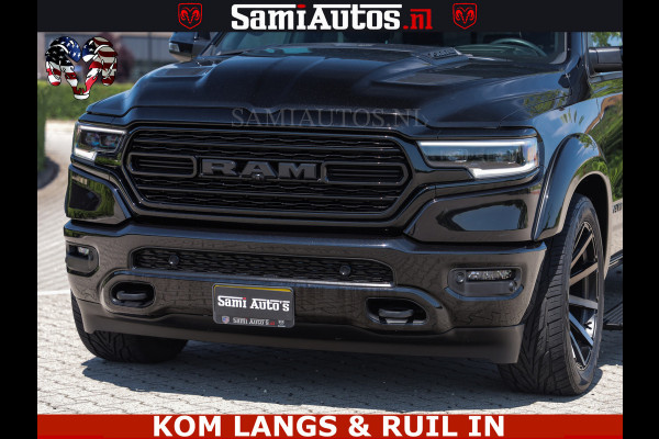 Dodge Ram LIMITED HULK | 5.7 V8 402PK " HEMI | HUD | LUCHTVERING | PANO | MWK KLEP | MEGA VOL | DC | 5 PERS | CREW CAB | DUBBELE CABINE | GRIJSKENETEKN | MEEST COMFORTABELE BEDRIJFSAUTO |