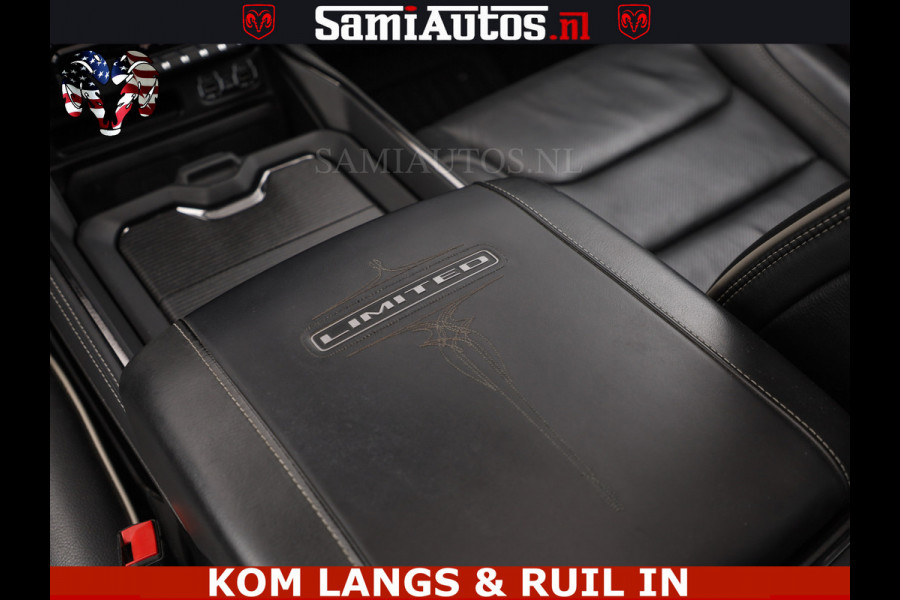 Dodge Ram LIMITED HULK | 5.7 V8 402PK " HEMI | HUD | LUCHTVERING | PANO | MWK KLEP | MEGA VOL | DC | 5 PERS | CREW CAB | DUBBELE CABINE | GRIJSKENETEKN | MEEST COMFORTABELE BEDRIJFSAUTO |