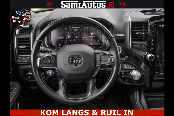 Dodge Ram LIMITED HULK | 5.7 V8 402PK " HEMI | HUD | LUCHTVERING | PANO | MWK KLEP | MEGA VOL | DC | 5 PERS | CREW CAB | DUBBELE CABINE | GRIJSKENETEKN | MEEST COMFORTABELE BEDRIJFSAUTO |