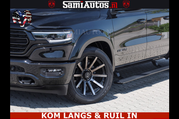 Dodge Ram LIMITED HULK | 5.7 V8 402PK " HEMI | HUD | LUCHTVERING | PANO | MWK KLEP | MEGA VOL | DC | 5 PERS | CREW CAB | DUBBELE CABINE | GRIJSKENETEKN | MEEST COMFORTABELE BEDRIJFSAUTO |