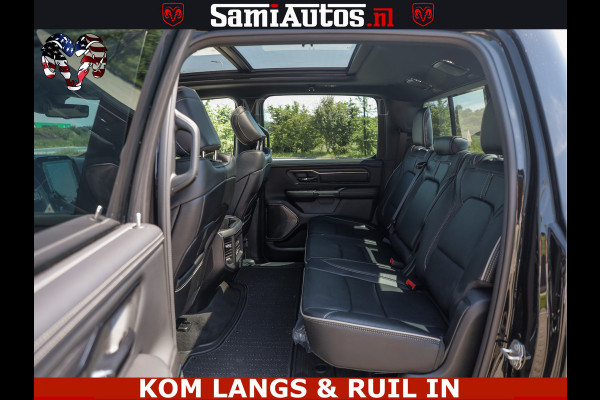 Dodge Ram LIMITED HULK | 5.7 V8 402PK " HEMI | HUD | LUCHTVERING | PANO | MWK KLEP | MEGA VOL | DC | 5 PERS | CREW CAB | DUBBELE CABINE | GRIJSKENETEKN | MEEST COMFORTABELE BEDRIJFSAUTO |