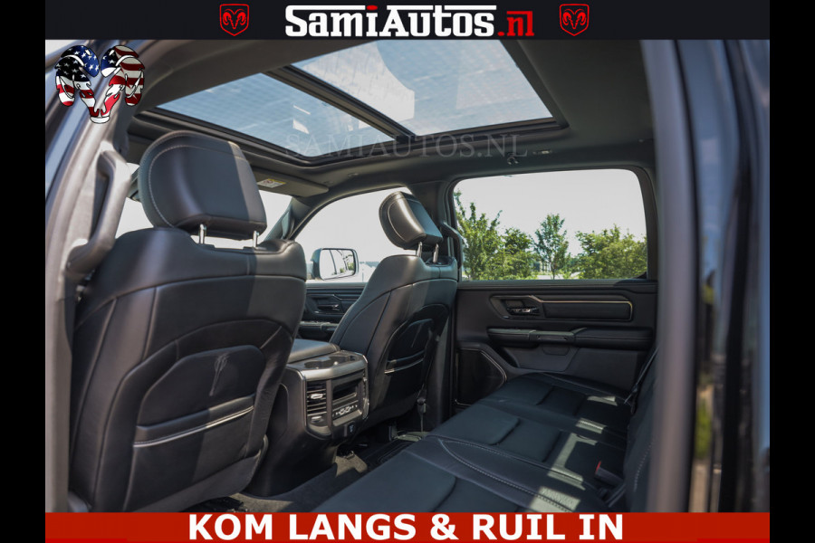 Dodge Ram LIMITED HULK | 5.7 V8 402PK " HEMI | HUD | LUCHTVERING | PANO | MWK KLEP | MEGA VOL | DC | 5 PERS | CREW CAB | DUBBELE CABINE | GRIJSKENETEKN | MEEST COMFORTABELE BEDRIJFSAUTO |