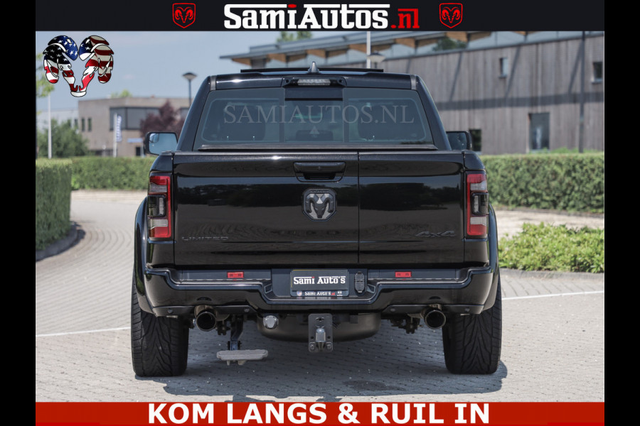 Dodge Ram LIMITED HULK | 5.7 V8 402PK " HEMI | HUD | LUCHTVERING | PANO | MWK KLEP | MEGA VOL | DC | 5 PERS | CREW CAB | DUBBELE CABINE | GRIJSKENETEKN | MEEST COMFORTABELE BEDRIJFSAUTO |