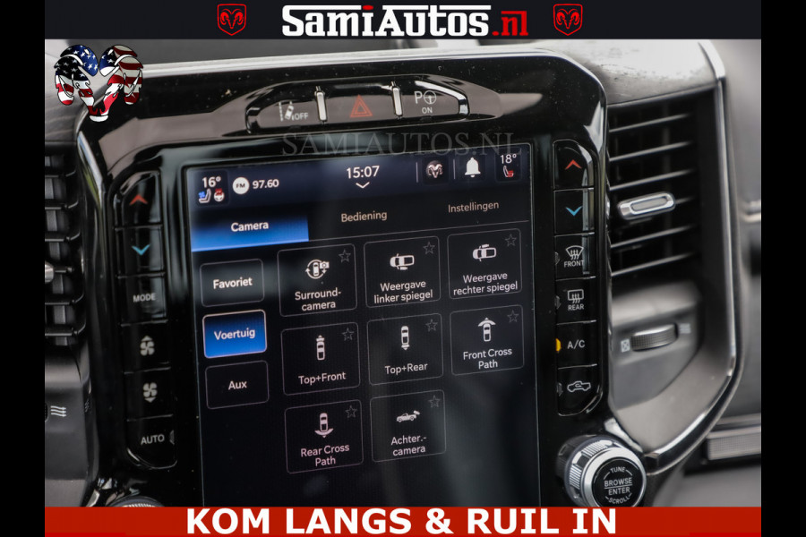 Dodge Ram LIMITED HULK | 5.7 V8 402PK " HEMI | HUD | LUCHTVERING | PANO | MWK KLEP | MEGA VOL | DC | 5 PERS | CREW CAB | DUBBELE CABINE | GRIJSKENETEKN | MEEST COMFORTABELE BEDRIJFSAUTO |
