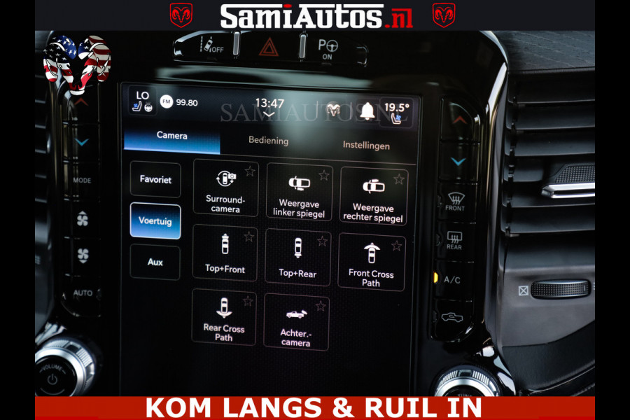 Dodge Ram LIMITED HULK | 5.7 V8 402PK " HEMI | HUD | LUCHTVERING | PANO | MWK KLEP | MEGA VOL | DC | 5 PERS | CREW CAB | DUBBELE CABINE | GRIJSKENETEKN | MEEST COMFORTABELE BEDRIJFSAUTO |