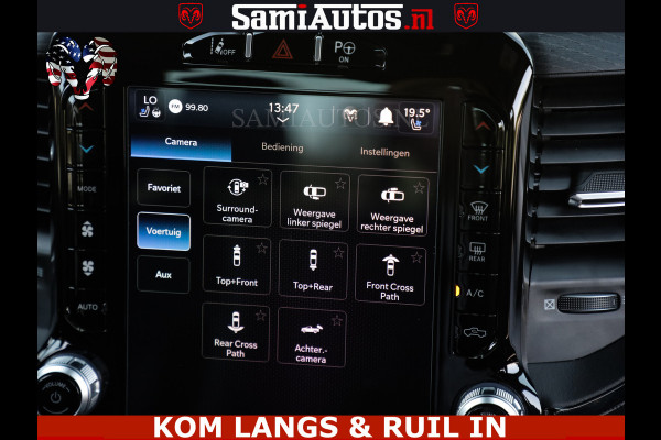 Dodge Ram LIMITED HULK | 5.7 V8 402PK " HEMI | HUD | LUCHTVERING | PANO | MWK KLEP | MEGA VOL | DC | 5 PERS | CREW CAB | DUBBELE CABINE | GRIJSKENETEKN | MEEST COMFORTABELE BEDRIJFSAUTO |