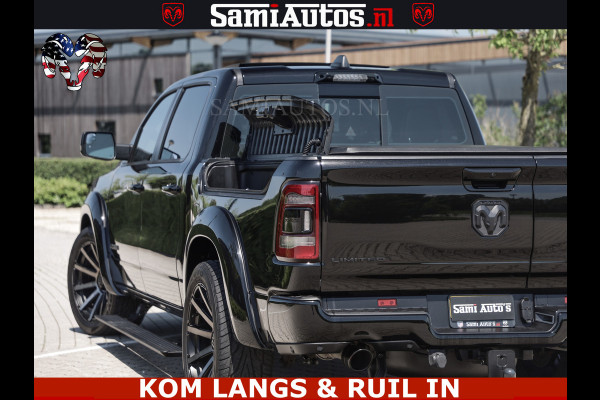 Dodge Ram LIMITED HULK | 5.7 V8 402PK " HEMI | HUD | LUCHTVERING | PANO | MWK KLEP | MEGA VOL | DC | 5 PERS | CREW CAB | DUBBELE CABINE | GRIJSKENETEKN | MEEST COMFORTABELE BEDRIJFSAUTO |