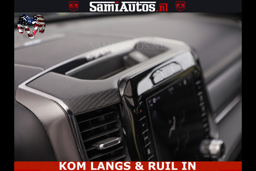Dodge Ram LIMITED HULK | 5.7 V8 402PK " HEMI | HUD | LUCHTVERING | PANO | MWK KLEP | MEGA VOL | DC | 5 PERS | CREW CAB | DUBBELE CABINE | GRIJSKENETEKN | MEEST COMFORTABELE BEDRIJFSAUTO |