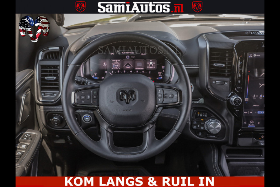 Dodge Ram LIMITED HULK | 5.7 V8 402PK " HEMI | HUD | LUCHTVERING | PANO | MWK KLEP | MEGA VOL | DC | 5 PERS | CREW CAB | DUBBELE CABINE | GRIJSKENETEKN | MEEST COMFORTABELE BEDRIJFSAUTO |