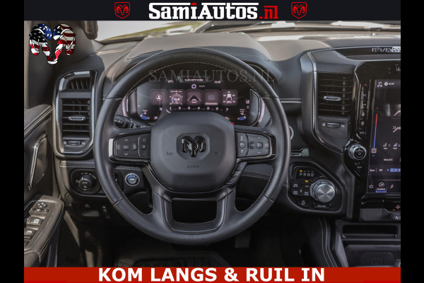 Dodge Ram LIMITED HULK | 5.7 V8 402PK " HEMI | HUD | LUCHTVERING | PANO | MWK KLEP | MEGA VOL | DC | 5 PERS | CREW CAB | DUBBELE CABINE | GRIJSKENETEKN | MEEST COMFORTABELE BEDRIJFSAUTO |