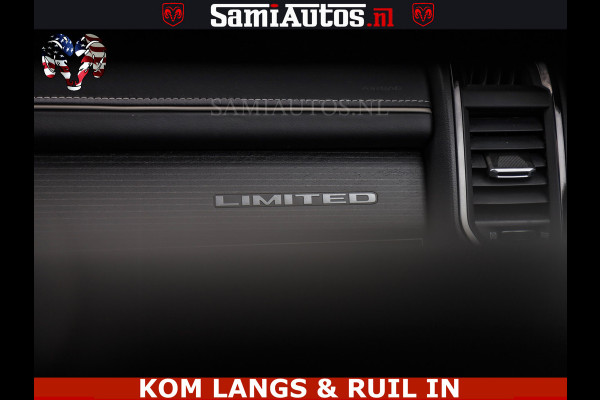 Dodge Ram LIMITED HULK | 5.7 V8 402PK " HEMI | HUD | LUCHTVERING | PANO | MWK KLEP | MEGA VOL | DC | 5 PERS | CREW CAB | DUBBELE CABINE | GRIJSKENETEKN | MEEST COMFORTABELE BEDRIJFSAUTO |