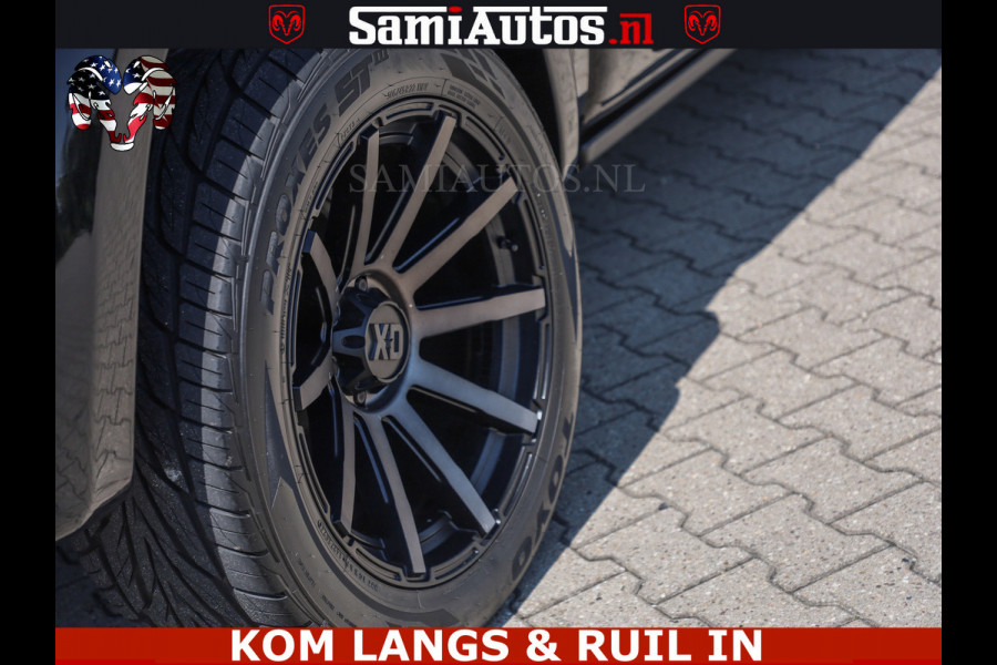 Dodge Ram LIMITED HULK | 5.7 V8 402PK " HEMI | HUD | LUCHTVERING | PANO | MWK KLEP | MEGA VOL | DC | 5 PERS | CREW CAB | DUBBELE CABINE | GRIJSKENETEKN | MEEST COMFORTABELE BEDRIJFSAUTO |