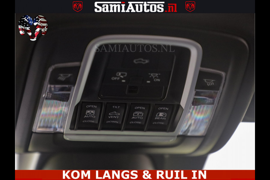 Dodge Ram LIMITED HULK | 5.7 V8 402PK " HEMI | HUD | LUCHTVERING | PANO | MWK KLEP | MEGA VOL | DC | 5 PERS | CREW CAB | DUBBELE CABINE | GRIJSKENETEKN | MEEST COMFORTABELE BEDRIJFSAUTO |