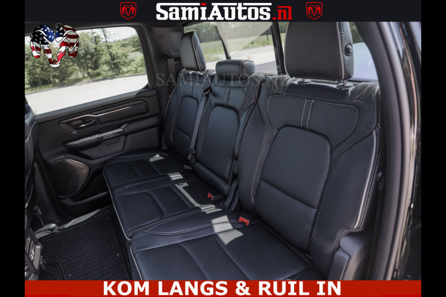 Dodge Ram LIMITED HULK | 5.7 V8 402PK " HEMI | HUD | LUCHTVERING | PANO | MWK KLEP | MEGA VOL | DC | 5 PERS | CREW CAB | DUBBELE CABINE | GRIJSKENETEKN | MEEST COMFORTABELE BEDRIJFSAUTO |