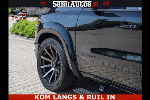 Dodge Ram LIMITED HULK | 5.7 V8 402PK " HEMI | HUD | LUCHTVERING | PANO | MWK KLEP | MEGA VOL | DC | 5 PERS | CREW CAB | DUBBELE CABINE | GRIJSKENETEKN | MEEST COMFORTABELE BEDRIJFSAUTO |