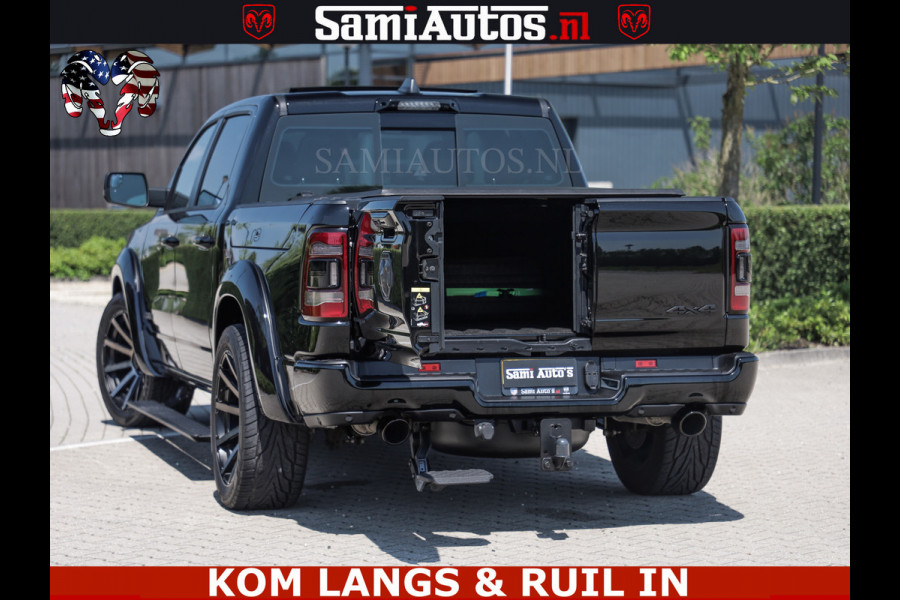 Dodge Ram LIMITED HULK | 5.7 V8 402PK " HEMI | HUD | LUCHTVERING | PANO | MWK KLEP | MEGA VOL | DC | 5 PERS | CREW CAB | DUBBELE CABINE | GRIJSKENETEKN | MEEST COMFORTABELE BEDRIJFSAUTO |