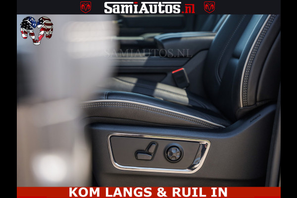 Dodge Ram LIMITED HULK | 5.7 V8 402PK " HEMI | HUD | LUCHTVERING | PANO | MWK KLEP | MEGA VOL | DC | 5 PERS | CREW CAB | DUBBELE CABINE | GRIJSKENETEKN | MEEST COMFORTABELE BEDRIJFSAUTO |