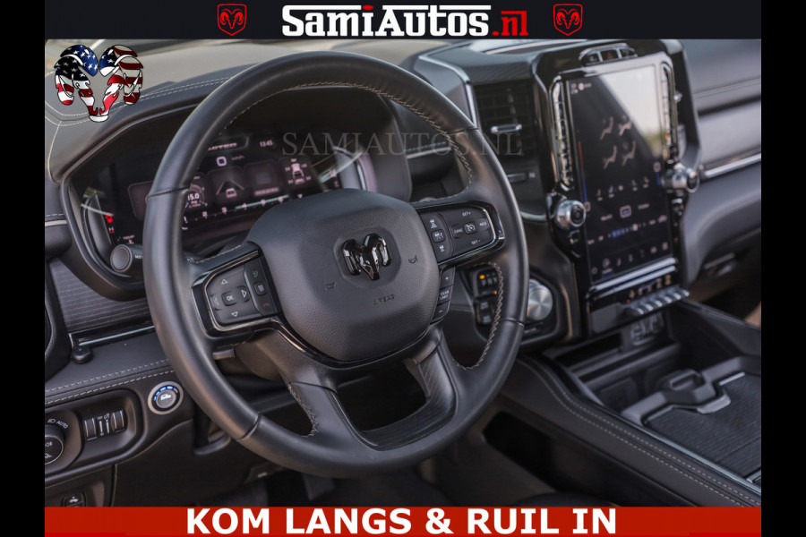 Dodge Ram LIMITED HULK | 5.7 V8 402PK " HEMI | HUD | LUCHTVERING | PANO | MWK KLEP | MEGA VOL | DC | 5 PERS | CREW CAB | DUBBELE CABINE | GRIJSKENETEKN | MEEST COMFORTABELE BEDRIJFSAUTO |