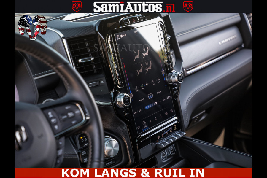 Dodge Ram LIMITED HULK | 5.7 V8 402PK " HEMI | HUD | LUCHTVERING | PANO | MWK KLEP | MEGA VOL | DC | 5 PERS | CREW CAB | DUBBELE CABINE | GRIJSKENETEKN | MEEST COMFORTABELE BEDRIJFSAUTO |