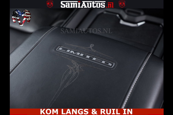 Dodge Ram LIMITED HULK | 5.7 V8 402PK " HEMI | HUD | LUCHTVERING | PANO | MWK KLEP | MEGA VOL | DC | 5 PERS | CREW CAB | DUBBELE CABINE | GRIJSKENETEKN | MEEST COMFORTABELE BEDRIJFSAUTO |