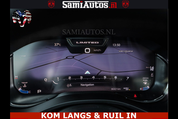 Dodge Ram LIMITED HULK | 5.7 V8 402PK " HEMI | HUD | LUCHTVERING | PANO | MWK KLEP | MEGA VOL | DC | 5 PERS | CREW CAB | DUBBELE CABINE | GRIJSKENETEKN | MEEST COMFORTABELE BEDRIJFSAUTO |
