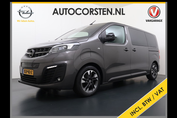 Opel Vivaro Combi Electric 8-Persoons L2 75kWh Leder Panoramadak 2X Elek.Schuifdeur Trekhaak 360°Camera Stoelverwarming Apple Carplay Android Auto Navi Ecc SOH 90% Cruise Control Regen-Lichtsensor Privacy Glas Lmv DAB Led 1.000KG Trekgewicht Garantie op Accu tot 19-12-2030/160.000km
