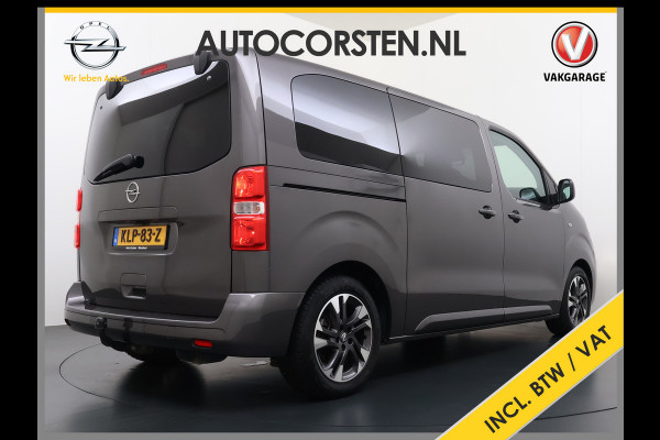 Opel Vivaro Combi Electric 8-Persoons L2 75kWh Leder Panoramadak 2X Elek.Schuifdeur Trekhaak 360°Camera Stoelverwarming Apple Carplay Android Auto Navi Ecc SOH 90% Cruise Control Regen-Lichtsensor Privacy Glas Lmv DAB Led 1.000KG Trekgewicht Garantie op Accu tot 19-12-2030/160.000km
