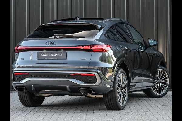 Audi Q5 Sportback 2.0 TFSI e-hybrid quattro S edition 367pk | S-stoelen | Panoramadak | Elektr. trekhaak | Oled verlichting | Adaptive cruise control | Tech Plus | 360 Camera | Memory | Ambiance interieur |