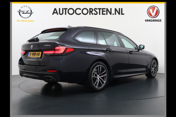 BMW 5 Serie Touring 530e 292PK Hybrid xDrive M-Sport Leder Elek.Comfort Stoelen+Memory+Verwarmd Shadow Line Live Cockpit Pro Apple Carplay/A Elek.Achterklep Aero-Pack 4WD AWD Pdc DAB+ Led+High Beam Assist Cruise Control Wifi Dealeronderhouden Origineel Nederlandse Auto