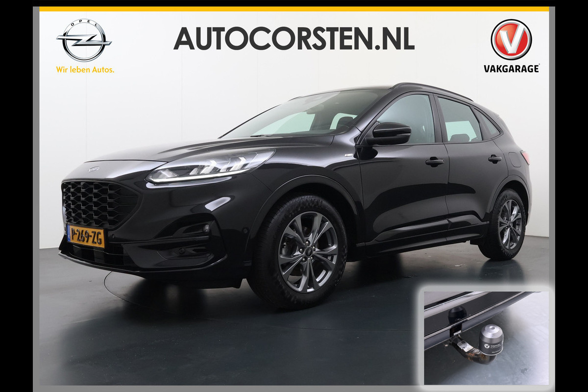 Ford Kuga 1.5T 150PK ST-Line Trekhaak Adap.Cruise Stoel+Stuur+Achterbank+Voorruitverwarming Elek.Achterklep Camera Apple Carplay/Android A Lmv 18" DAB Bluetooth Parkeerhulp Led Lane Assist Isofix Road Edge Detection WiFi 1.800KG Trekgewicht
