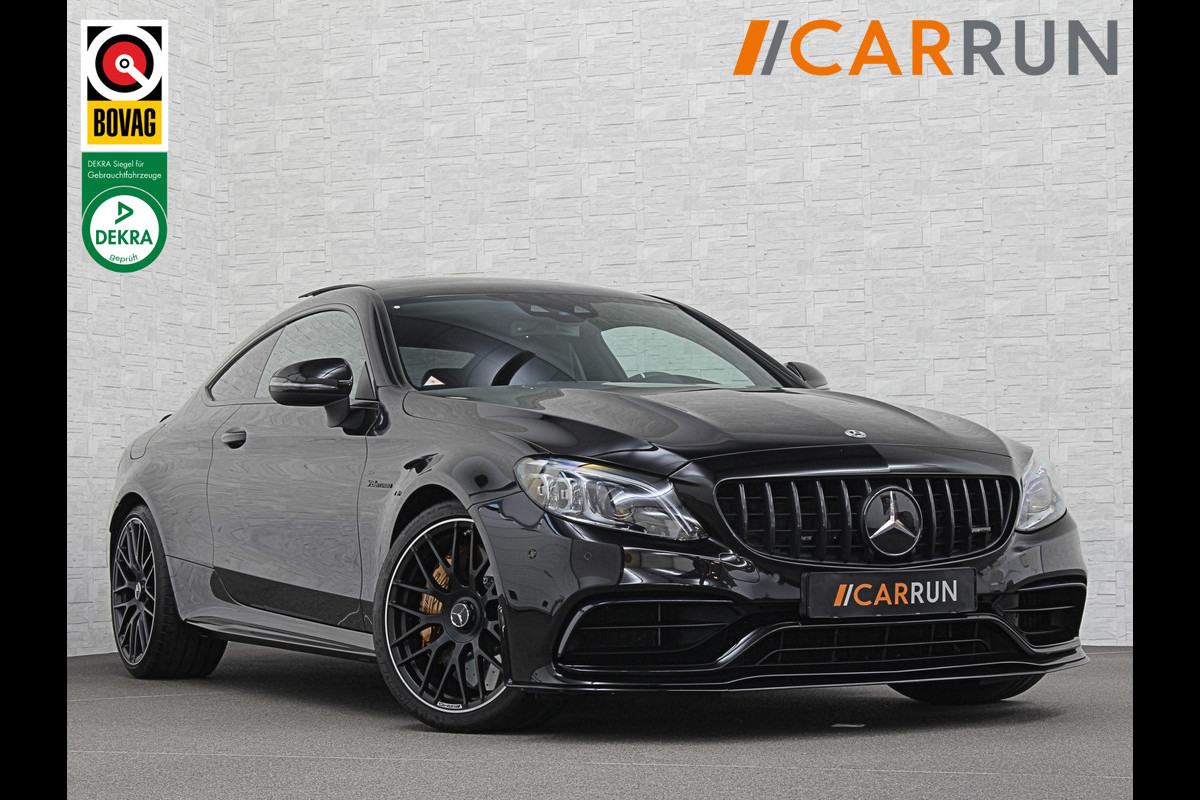Mercedes-Benz C-Klasse Coupé 63 S AMG | Keramisch | Schaalstoelen | Carbon | AMG Driver's Package | Aero-Pakket | Panorama | Burmester | Multi-Beam LED | Memory | ACC | Rij-Assistentie Pakket | Keyless-Go | Sfeerverlichting | Carplay |