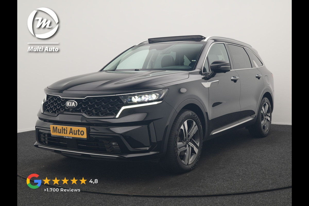 Kia Sorento 1.6 T-GDI 4WD DynamicPlusLine 265pk Dealer O.H. | Trekhaak Afn. | Panodak | Adaptive Cruise | 360 Camera | Bose Audio | Lederen Sportstoelen & Stuur Verwarmd | Keyless | Blis | Sfeerverlichting | Apple Carplay | Navigatie | DAB | Plug In Hybrid |