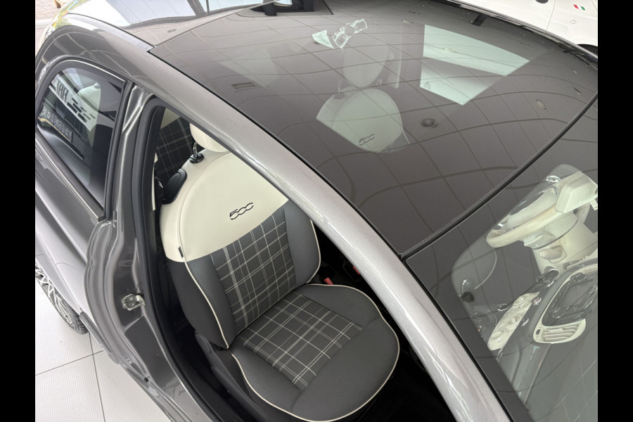 Fiat 500C 0.9 TwinAir Turbo Lounge Automaat Glazen panoramadak - Airco - Navigatie - Parkeersensor achter - Licht metalen velgen 15 inch - Cruise control - Mistlampen - Elektrische ramen - Stuur multifunctioneel - Bluetooth - Centrale vergrendeling met afstandsbediening - Start/stop systeem