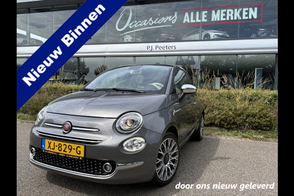 Fiat 500C 0.9 TwinAir Turbo Lounge Automaat Glazen panoramadak - Airco - Navigatie - Parkeersensor achter - Licht metalen velgen 15 inch - Cruise control - Mistlampen - Elektrische ramen - Stuur multifunctioneel - Bluetooth - Centrale vergrendeling met afstandsbediening - Start/stop systeem