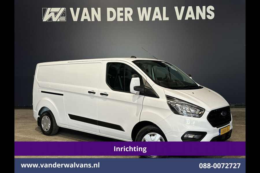 Ford Transit Custom 2.0 TDCI 130pk L2H1 inrichting Euro6 Airco | Camera | LED | 2800kg Trekhaak | Apple Carplay Cruisecontrol, Android Auto, Verwarmde Voorruit, Parkeersensoren, Bijrijdersbank