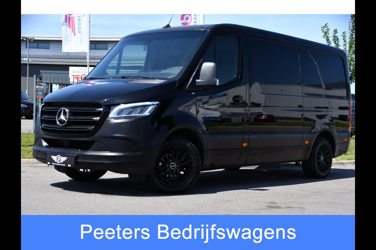 Mercedes-Benz Sprinter 316 2.2 CDI L2H1 Black Edition MARGE! Camera, Cruise, Carplay, LED, Stoelverwarming, RWD, 10,5'' Mbux, Multimedia, 164pk, Sensoren, Uniek!
