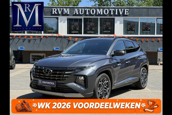 Hyundai Tucson 1.6 T-GDI HEV N Line VAN: 36.900,- VOOR: 34.877,- UW WKVOORDEEL: 2.023,-| PANO |DEALER ONDERHOUDEN| HYUNDAI GARANTIE T/M 02-2028| STOELVENTILATIE + VERWARMING| CAMERA | FULL OPTIONS| ACHTERBANK VERWARMD