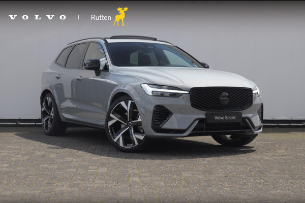 Volvo XC60 T8 455PK Automaat hybrid AWD Ultra Black Edition Luchtvering/ Semi-elektrisch inklapbare trekhaak/ Stoelverwarming voor en achter/ Stuurverwarming/ Harman Kardon Audio/